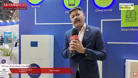 Avaada Group's stall at REI 2025.