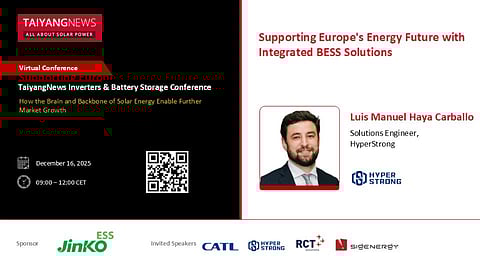 Hyperstrong TaiyangNews Virtual Conference Inverters and Battery Storage Speaker