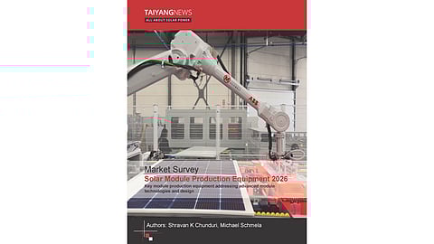 TaiyangNews Market Survey on Solar Module Production Equipment 2026