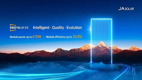 JA Solar's DeepBlue 5.0 module.