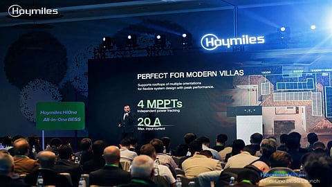 Hoymiles latest residential storage solution at the event.