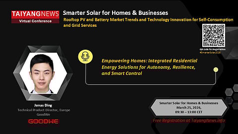 GoodWe at TaiyangNews Smarter Solar For Homes & Businesses conference
