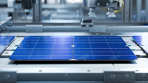 Solar cell production
