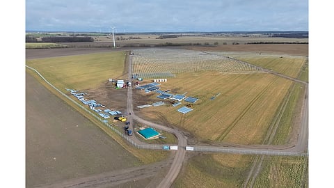 Solar project under construction