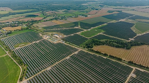 Utility-scale solar power plant