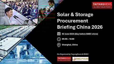 June 02,2026: Solar & Storage Procurement Briefing China 2026