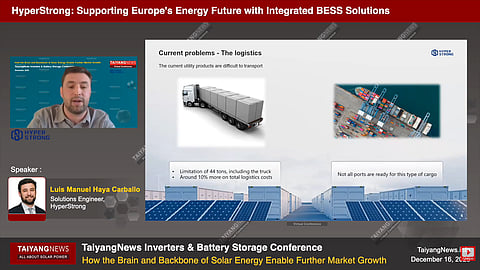 Modular battery storage units enable flexible layouts, reduced transport constraints, and improved land-use efficiency in large-scale BESS installations. (Photo Credit: TaiyangNews)