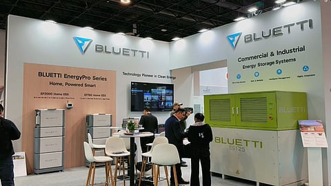BLUETTI's stall at RENEO 2026.