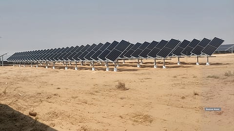 Seasonal Alignment: Asun’s dual-axis tracker combines east-west daily tracking with north-south tilt adjustment from -10° to 50°, with panel spacing configured to support bifacial operation.