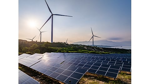 Solar and wind project, hybrid renewable energy project