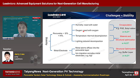 Leadmicro presented ALD, laser, and coating equipment designed to support large-area perovskite and tandem PV manufacturing. (Photo Credit: TaiyangNews)