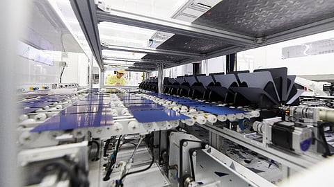 TOPCon remains the dominant solar cell technology, with ongoing improvements focused on passivation, metallization, and rear-side engineering. (Photo Credit: JinkoSolar)