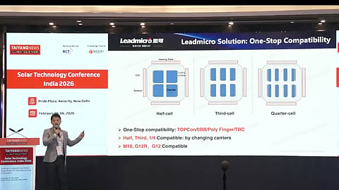 Leadmicro's edge passivation platform is designed to support multiple cell architectures, wafer formats, and cell-cut configurations, including half-, third-, and quarter-cut TOPCon designs. (Photo Credit: TaiyangNews)