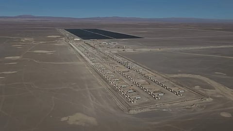 Solar and storage project in desert