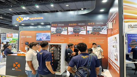 APsystem's stall at Solar & Storage Live 2026 Philippines.