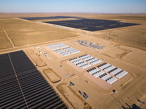 Spread across approximately 1,900 hectares, the Eland Solar-plus-Storage project includes 1.36 million tracking solar panels and 172 LFP battery units. (Photo Credit: The smarter E AWARD 2026)