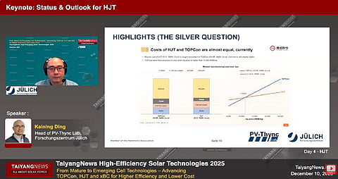 Manufacturers and research organizations are exploring indium-free TCOs, alternative deposition technologies, and equipment reuse strategies to improve the economics of HJT production. (Photo Credit: TaiyangNews)