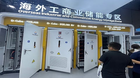 Hoenergy's latest ESS product portfolio at the show.