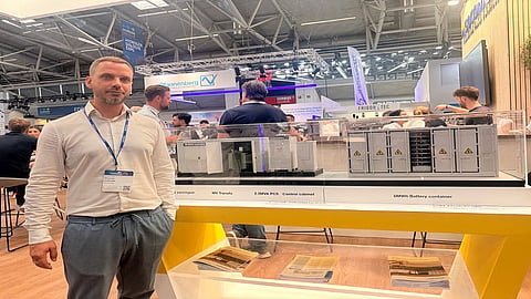 SOCOMEC's booth at Intersolar.