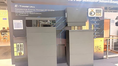 Haier Energy's booth at Intersolar.