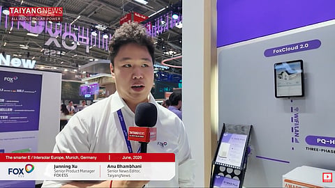 Fox ESS's booth at Intersolar Europe 2026.