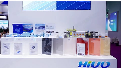HIUV showcased specialized materials for space and terrestrial PV applications at SNEC 2026.