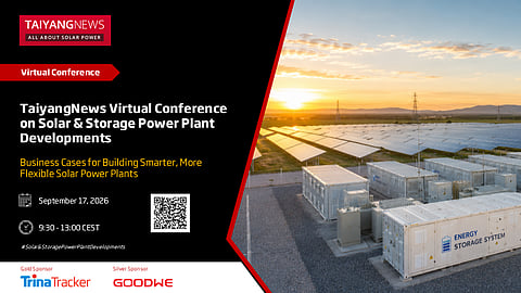 Sep. 17,2026: TaiyangNews Virtual Conference on Solar & Storage Power Plant Developments