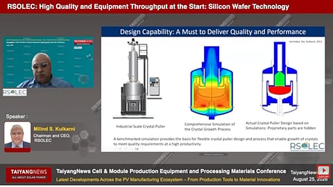 RSOLEC Chairman and CEO Milind Kulkarni explains how simulation, proprietary process control, and metrology can support higher crystal-growth and wafering productivity without compromising quality.