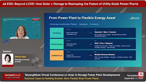 Gloria Gao of JA ESS discusses how storage and digital controls can turn solar plants into flexible energy assets.
