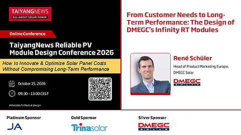 TaiyangNews Reliable PV Module Design Online Conference on October 15, 2026