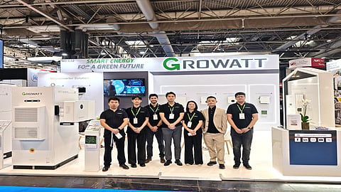 Growatt's showcase at Solar & Storage Live UK 2026.