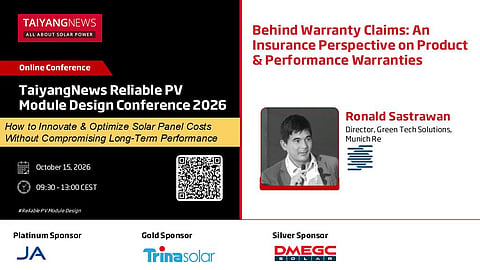 TaiyangNews Reliable PV Module Design Online Conference on October 15, 2026