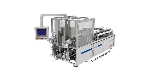 Ecoprogetti has introduced a new combined tabber and stringer model ETS1800 for fast interconnection of high efficiency cells.