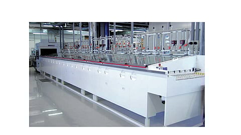 The new DW PreTex tool from Schmid pre-processes diamond wire sawn multi wafers so that they can be further processed following the standard regime in a cell production line, which has been an issue so far. (photo credit: Schmid Group)