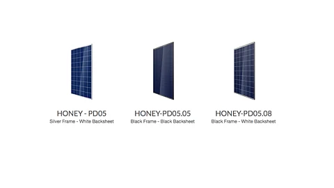 Trina offers various multi-crystalline silicon based solar modules on its website. (photo credit: Trina Solar)