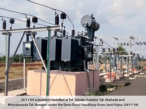 With the 100 MW solar tender, Energy Efficiency Services Limited (EESL) of the Government of India is helping Maharashtra State Electricity Distribution Company Limited (MSEDCL) make use of open, unused lands within the premises of its substations. Pictured is a substation installed by MSEDCL. (Photo Credit: MSEDCL)