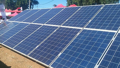 The World Bank is supporting Madagascar in improving its energy diversification through the Scaling Solar program. Independently, Madagascar is working to do that on its own as well and has signed up Tryba Energy to help in 15 MW PV development in the country. Pictured is a small-scale solar array inaugurated on June 14, 2019 in Madagascar’s Manombo South, Toliary II district. (Photo Credit: Ministry of Energy, Water and Hydrocarbons)