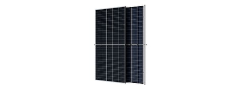 The Duomax V bifacial 500 W glass-glass modules with M12 wafers from Trina Solar’s stable were found by the Chinese company during field tests to reduce BOS cost by 6% to 8% and LCOE by 3% to 4%. (Photo Credit: Trina Solar Co., Ltd.)