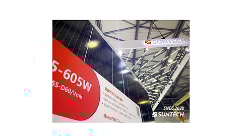 Suntech is going in for modules with higher power ratings using various wafer formats - 166 mm, 182 m and 210 mm - while also focusing on its current PERC technology and heterojunction (HJT) technologies, it told TaiyangNews as it sees itself expanding its annual capacity to 13 GW as of 2021. (Photo Credit: Suntech)