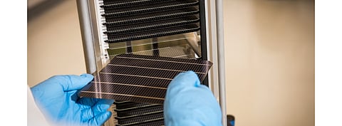 Exceeding 30% power conversion efficiency is now the next goal for Oxford PV for its perovskite-silicon tandem solar cell after reporting a new  29.52% world record confirmed by NREL, as it gets ready for commercial launch of these cells in 2022. (Photo Credit: Oxford PV)