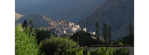 SECI is soliciting bids from EPC companies for a 20 MW AC solar PV with 50 20 MW/50 MWh energy storage system in Phyang in Leh. Pictured is Likir Monastery in Ladakh. (Photo Credit: District Leh-Ladakh)