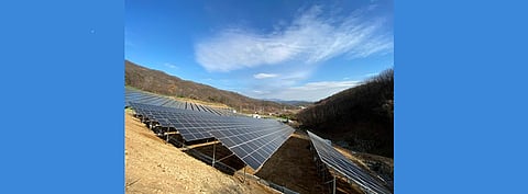Trina Solar's Jincheon photovoltaic power station with an installed capacity of 500 kW and an annual power generation output of 700 MWh, is expected to generate clean power that can meet the annual electricity consumption of more than 1,000 local households, while reducing carbon dioxide emissions by about 300 tons per year. (Photo Credit: Trina Solar)