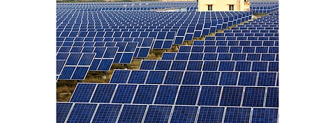 GUVNL has awarded a letter of award (LOA) to Tata Power for a 60 MW solar power project it won in January 2021 for which it will enter into a 25-year PPA with the company. Pictured is a 17 MW solar power plant of Tata Power Solar in Mithapur, Gujarat. (Photo Credit: Tata Power Solar Systems Ltd.)