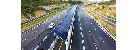South Korea has launched a solar power tender soliciting bids for 2.1 GW capacity for which it says winning projects will be announced on July 16, 2021. Pictured is a Cycling Road Solar Power Plant in Sejong city of South Korea. (Photo Credit: Korea New and Renewable Energy Center)