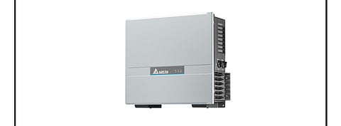 Delta Electronics’ M50A Flex new generation solar inverter (in the picture) comes with an input voltage range of 200 to 1,000 VDC, and the company says it can withstand input voltages of up to 1,100 VDC undamaged. (Photo Credit: Delta Electronics BV)