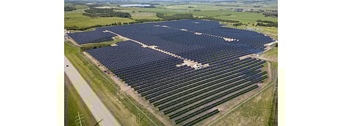 GP Joule will build 3 projects of 35 MW each in Canada for Concord Pacific in Canada. Pictured is a 25 MW GP Joule Merchant Solar Plant in Alberta, Canada. (Photo Credit: GP Joule)