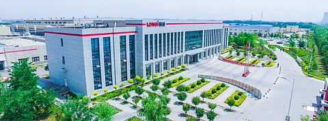 As part of its massive expansion plans, LONGi is now building a 5 GW monocrystalline cell production line in Yinchuan. (Photo Credit: LONGi)
