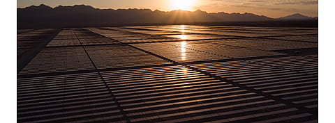 For its NX Horizon solar trackers for which Solaria Energia has placed an order, Nextracker said it has so far deployed almost 50 GW of capacity globally. (Photo Credit: Nextracker Inc.)