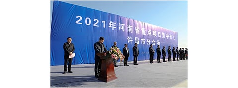 Xuchang Ancai held the groundbreaking ceremony for its solar PV glass fab in Henan province of China (in the picture), adding to the future raw material capacity in the PV supply chain. (Photo Credit: Xuchang Ancai New Energy Technology Co., Ltd.)