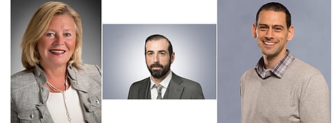 Silfab Solar has announced the appointments of (from l to r) Renee Terreri, Itai Suez and Treff MacDonald as the company’s new corporate director of Human Resources, CTO and COO, respectively. (Photo Credit: Silfab Solar)